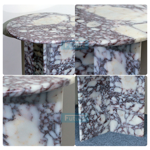 Marmo Naturale Calacatta Viola di Alta Qualità per Tavolini da Salotto e Camera da Letto con Base Bassa per Appartamenti, Ville e Hotel - Product Image 5