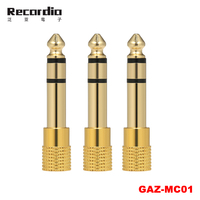Adaptateur audio stéréo pour casque GAZ-MC01, prise mâle 6,5 mm vers prise femelle 3,5 mm