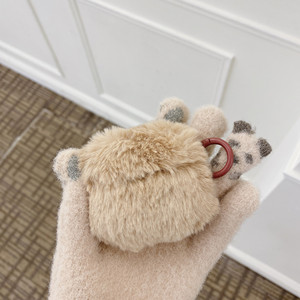 Số lượng lớn thời trang dễ thương mềm Silicone lông bán sang trọng TWS Tai nghe Bìa trường hợp đối với iPhone <span class=keywords><strong>iPod</strong></span> AirPods 2 Pro Pro2 món quà giáng sinh - Product Image 2