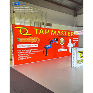 Tùy chỉnh xách tay hai mặt LED lightbox cho seg triển lãm Bền khung nhôm với PVC và vải hình vuông - Product Image 5