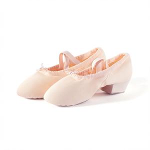 Baifa Dancin <b>Women</b> Soft Canvas Ballet <b>Shoes</b> With Elastic Strap Flat Heel Dance Slippers High Quality Original Canvas Low MOQ OEM - Product Image 1