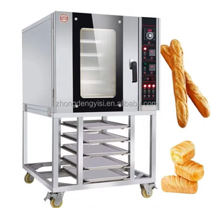 Four à convection commercial électrique à 5 plateaux, commandes numériques, en acier inoxydable, four à pain au gaz, stérilisateur alimentaire pour pâtisseries - Product Image 1