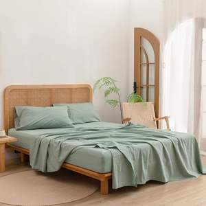 Set Lenzuola con Angoli Premium 100% Cotone, Lenzuolo con Angoli, Lenzuolo Piatto e 2 Federe per Casa e Matrimonio - Product Image 1