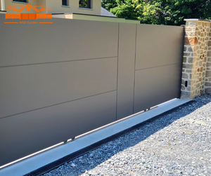 ประตูบานเลื่อนอลูมิเนียมไฟฟ้าอัตโนมัติสำหรับสวนโลหะระบบประตูอะลู<span class=keywords><strong>มิ</strong></span>เนียมไฟฟ้าสำหรับบ้าน - Product Image 6