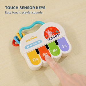 Jouet musical pour bébé, piano à capteur tactile, clavier sensoriel, apprentissage précoce, portable, pour nourrissons et tout-petits - Product Image 3
