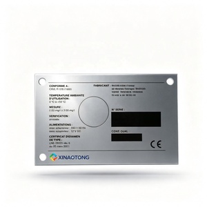 Placa de Identificación de Metal de Acero Inoxidable Personalizada OEM, Número de Serie, Etiqueta para Equipo con Certificación CE, Grabado Láser, Impresión Serigráfica - Product Image 3