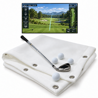 Écran de simulation de golf personnalisé de qualité supérieure, résistant aux impacts, triple couche, maille 3D, insonorisation 4K HD, ignifuge