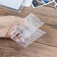 Protège-cartes à reliure disque, 7 pochettes, en PVC transparent, simple face, 3 poches, inserts de protection pour cartes, recharges pour agenda