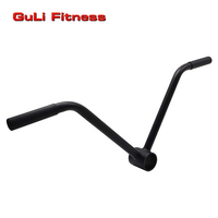 Guli Fitness – barre en T multi-poignée, barre d'haltères, acier solide, V droit, fixation de la mine, équipement de gymnastique à domicile