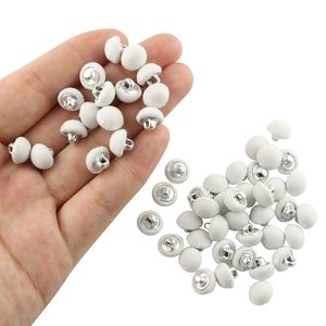 Wyse kim loại xử lý nút cho TUXEDO phù hợp với áo Áo Choàng Áo Khoác, trắng mịn <span class=keywords><strong>Satin</strong></span> bao phủ kim loại Shank nút áo sơ mi nút - Product Image 5