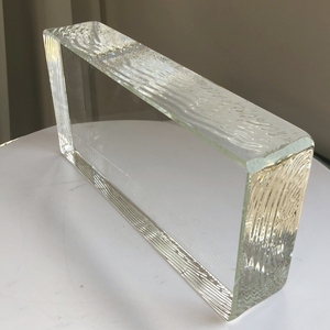 Jyg 240*115*48 Nóng Chảy Mặt Đất Tốt Hai Bên Rõ Ràng Rắn Pha <span class=keywords><strong>L</strong></span>ê Thủy Tinh Gạch Khối Các Tòa Nhà Tường Thủy Tinh Khối Nhà Trang Trí - Product Image 3