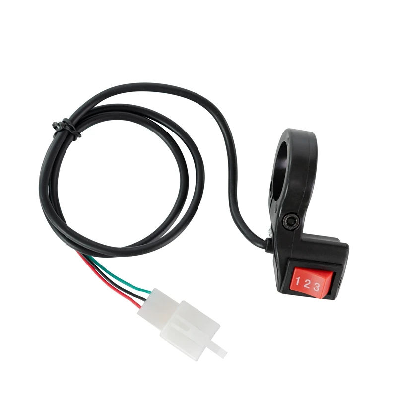 3 Speed Rocker Switch 3 Gears Electric Motorcycle Bicycle Switch Button 3 Speed Rocker Switch ...