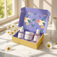 Boîtes en carton ondulé de luxe, nouveau design, logo personnalisé, emballage de luxe pour cosmétiques, coffret cadeau, coffret cadeau pour ensemble de soins de la peau, boîte d'expédition