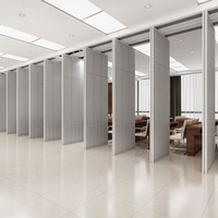 Cloison mobile pour salle de séminaire d'hôtel, panneaux acoustiques en MDF robustes de 85 mm, suspension supérieure, aménagement flexible pour séminaires et salles de réunion