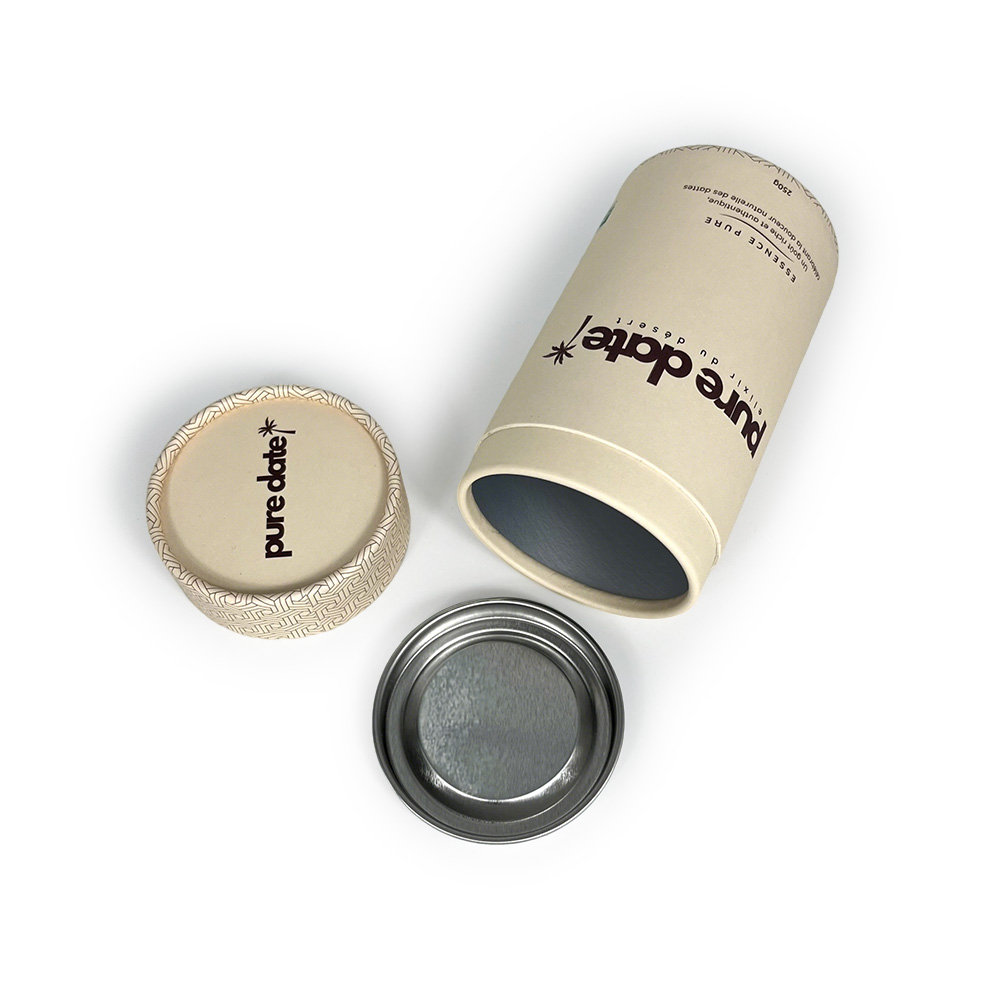 Custom Health food grade Packaging coffee bean Supplement Paper Tube with logo printed