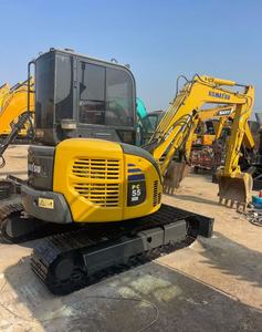 Miniexcavadora de cadenas Komatsu PC55 de 5 toneladas de alta calidad, usada, al mejor precio, para trabajo agrícola, con bomba EPACE, motor, caja de cambios y componentes del motor. - Product Image 1