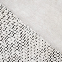 Cuir véritable imprimé Dalmatien de luxe avec doublure épaisse en fourrure pour la fabrication de sacs, ceintures, étuis à montres, boîtes à bijoux