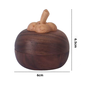 للبيع بالجملة ناشر خشبي على شكل مانغوستين من الروائح لحلي المنزل - Product Image 6