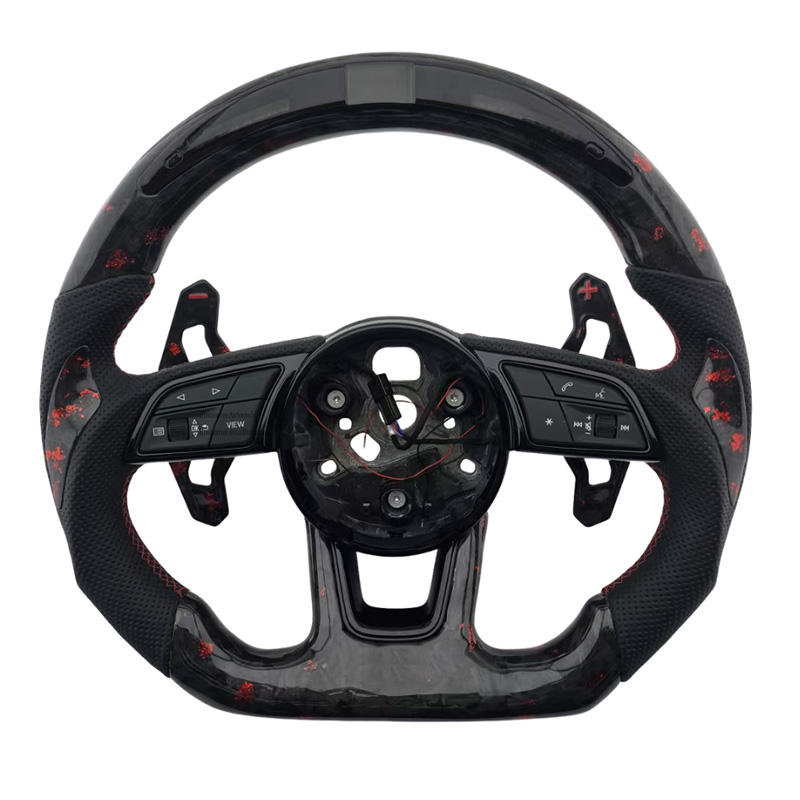 ปลอมแปลงคาร์บอนไฟเบอร์ + หนัง + LED + เย็บสีแดง