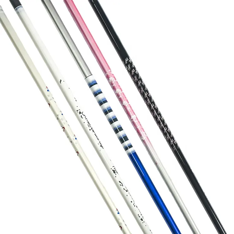 Eje de golf de fibra de carbono de color mezclado OEM de fabricación de fábrica para cuña