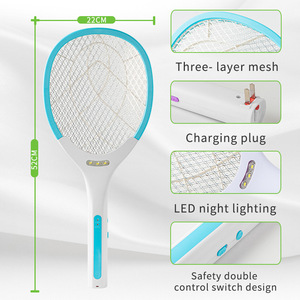 Matamosquitos Eléctrico 2 en 1 <span class=keywords><strong>Profesional</strong></span> y Ligero con LED, Mango Ergonómico, Recargable por USB, Ecológico, para Interiores y Cocina - Product Image 3