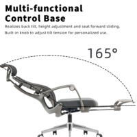 Chaise de bureau ergonomique inclinable moderne ZOTER OEM/ODM avec repose-pieds, dossier haut en maille, chaise de direction pour ordinateur, réglable pour l'école et l'hôtel