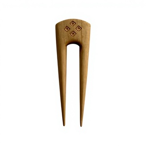 กิ๊บติดผมไม้รูปตัวยู ทำด้วยมือจากไม้จันทน์ สำหรับผู้หญิง - Product Image 1