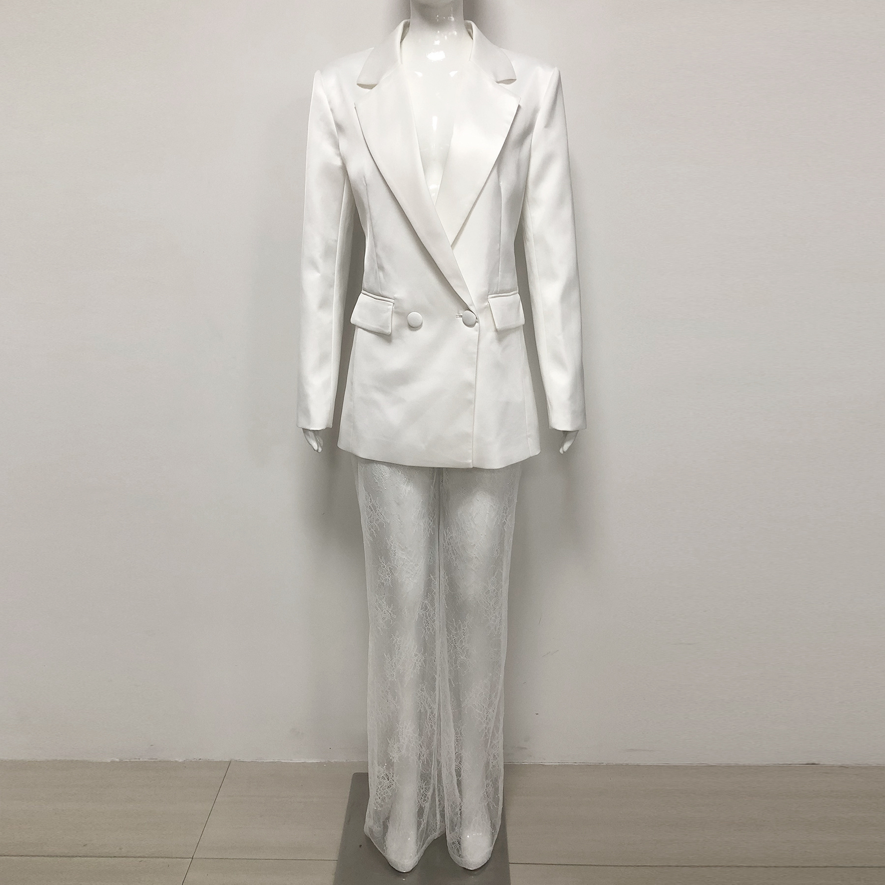 White Sexy Pant Suits
