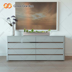 Jardinera rústica de acero Corten con acabado galvanizado de patrón cuadrado para uso en exteriores en jardines de casas de campo - Product Image 1