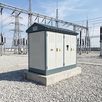 Transformateur de sous-station préfabriqué électrique triphasé immergé dans l'huile haute tension de type boîtier