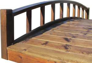 Ponts de Lune Style <span class=keywords><strong>Japonais</strong></span> Bois Arqué Décor de <span class=keywords><strong>Jardin</strong></span> Ponts 8 Pieds Marron - Product Image 2