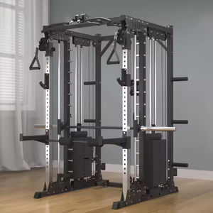 Rack de musculation multifonctionnel Smith Machine Commercial avec croisement de câbles et structure de portique <span class=keywords><strong>pour</strong></span> exercices de force - Product Image 2