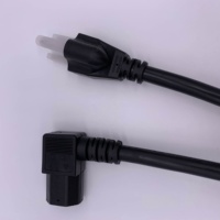 Câble Nema 5-15p vers IEC C13 à angle gauche de 1,8 m pour PC 3x14AWG