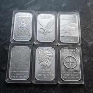 Réplica <span class=keywords><strong>de</strong></span> Moneda Coleccionable Chapada en Plata <span class=keywords><strong>de</strong></span> 1 Onza Troy del Reino Unido, Barras <span class=keywords><strong>de</strong></span> Plata <span class=keywords><strong>de</strong></span> Lingotes Americanos <span class=keywords><strong>de</strong></span> 1 Onza (1 OZ) con Baño <span class=keywords><strong>de</strong></span> Plata 9999, Barra <span class=keywords><strong>de</strong></span> Plata <span class=keywords><strong>de</strong></span> Juguete 999 Pura - Product Image 1
