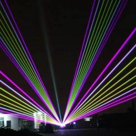 IP65 Waterproof 40-60W DMX512 LED RGBW High Brightness Ra95 Aluminum Alloy Dimmable 3D Laser Projector for Landscape Outdoor