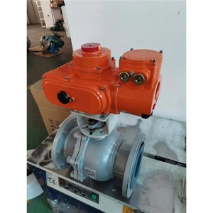 Vanne à boisseau sphérique électrique à bride Q941F 16C DN200 en acier au carbone, température normale, fabrication chinoise - Product Image 3