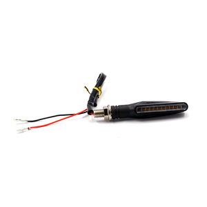 Feux arrière ADT 12 LED, lampes de plaque d'immatriculation LED, IP67, clignotants dynamiques jaunes à effet de défilement, universels pour motos - Product Image 5