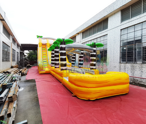 Deportes acuáticos al aire libre para niños, pista de obstáculos flotante, tobogán de salto inflable, obstáculos para el agua - Product Image 5