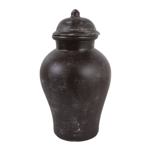 Vaso Decorativo in Terracotta con Coperchio per Arredamento Soggiorno, Vaso Casual per Fiori per Camera da Letto, Casa e Ufficio - Product Image 1