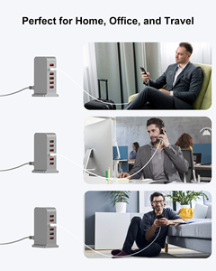 Station de charge USB 6 ports, chargeur rapide 50W, chargeur USB multi-ports pour téléphone - Product Image 3