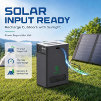 Station d'alimentation portable 300W 1000Wh, système de stockage d'énergie LFP, conception modulaire, BMS, 6000 cycles, station d'alimentation solaire