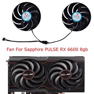 T129215SU,FD9015U12S, ventilador gráfico GPU, para Sapphire RX <span class=keywords><strong>6600</strong></span> 6600XT 6700 XT <span class=keywords><strong>PULSE</strong></span>, refrigeración de tarjeta de vídeo, reemplaza a FDC10H12D9-C - Product Image 1