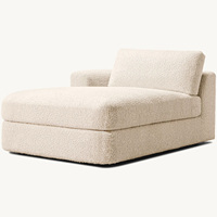Canapé en tissu bouclé de style luxueux personnalisé Rhoohill, design moderne pour salon, ensemble de canapés en forme de U