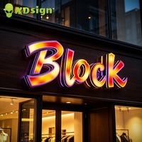 Lettres lumineuses LED 3D personnalisées à changement de couleur rapide, étanches, avec télécommande, pour décoration de mariages, bars, maisons, centres commerciaux, entreprises et événements
