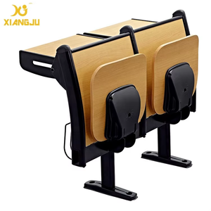 Muebles Escolares <span class=keywords><strong>de</strong></span> Madera Contrachapada para <span class=keywords><strong>Estudiantes</strong></span>, Modelo XJ-K02, Silla y Escritorio Plegables para Aula, Venta al Por Mayor - Product Image 1