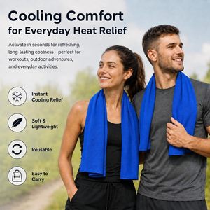 New Portable Silicone Case Packaging Custom Logo Microfiber Outside Sports Instant Cooling Towel for Yoga Running - Product Image 3