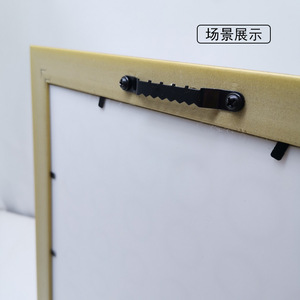 S807 1 Double Sided Rounded Corner Serrated Hooks For Photo <b>Frames</b> Backboards <b>Mounting</b> Invisible Hardware Stainless Steel - Product Image 5