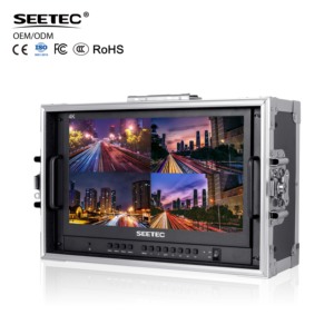 SEETEC-Monitor de director multivista HDMI de 15,6 pulgadas para estudio de transmisión, soporte LUT con logotipo personalizado OEM, envío rápido - Product Image 1