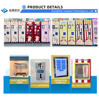 Distributeur Automatique de Popcorn Populaire OEM/ODM, Neuf, Entièrement Automatique, Paiement par Pièces, Billets et Cartes de Crédit, Facile à Utiliser en Libre-Service, Direct Usine