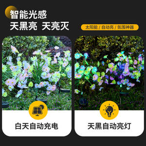 Lampe solaire féerique pour jardin, lumière extérieure en forme de tournesol artificiel, lampe de pelouse imperméable, décoration de jardin - Product Image 5